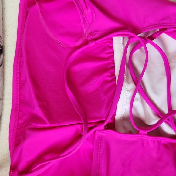 NEW La Blanca | Orchid Lace-Up Asymmetrical One-Piece Size 10 - Picture 6 of 8